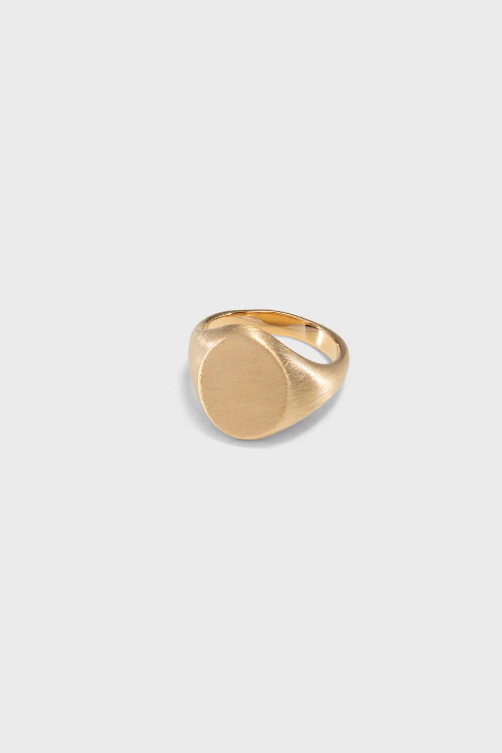 OVAL SLIM SIGNET RING